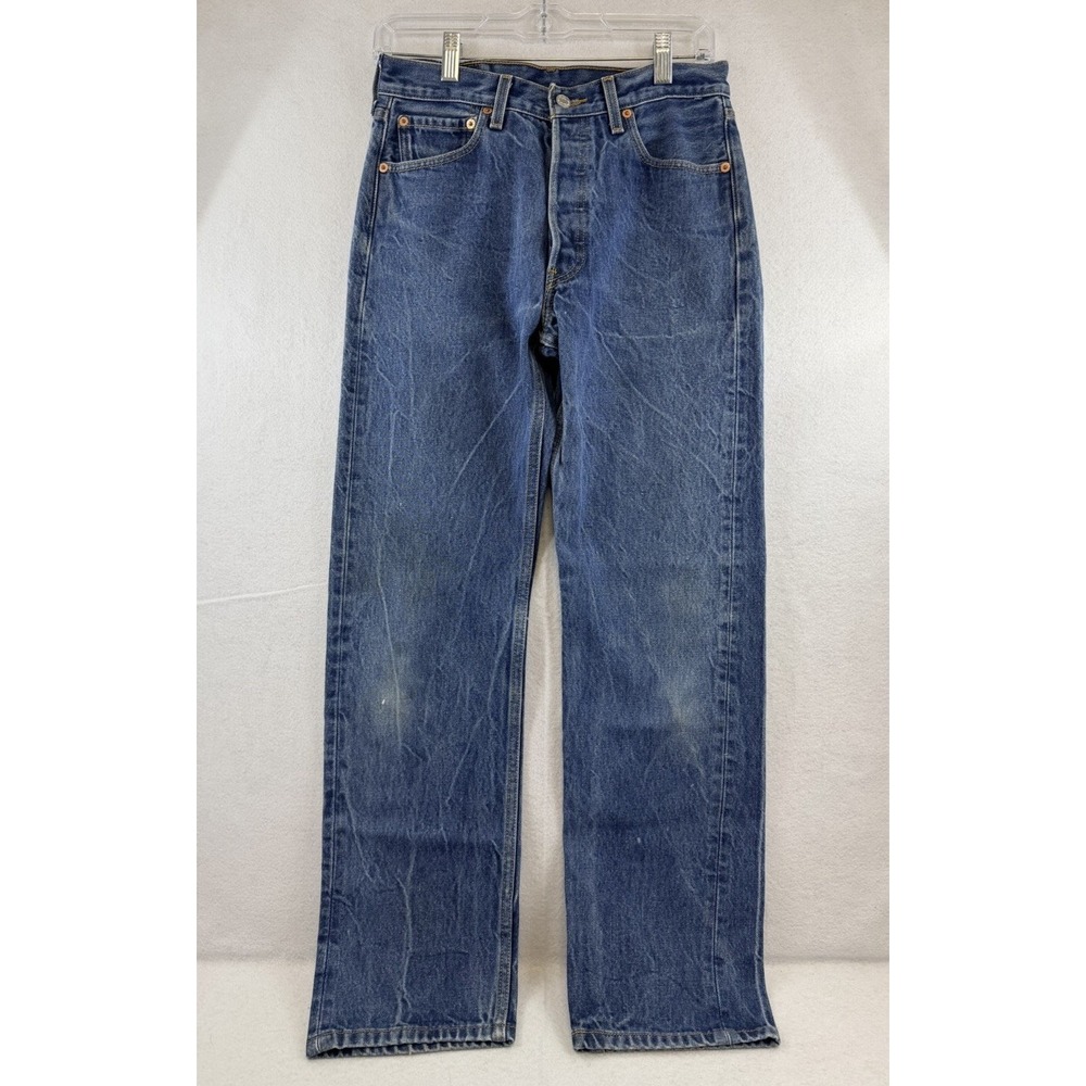 Vintage Levi's 501XX Button Fly Straight Leg Denim Jeans Size, Actual 29x29.5 - Picture 3 of 14